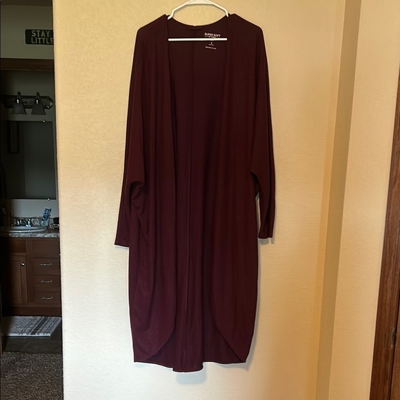 Torrid Sleep Supersoft Plush Cacoon Lounge Cardigan - Picture 1 of 8